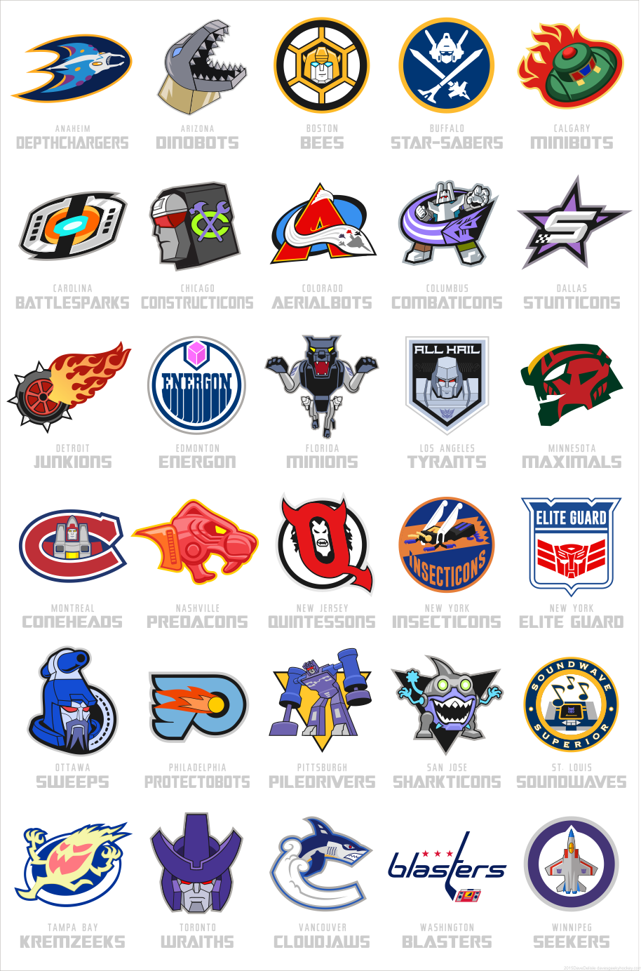 all nhl team names and logos