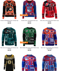 NHL Christmas Sweaters