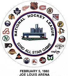 1980 NHL All Star Game Logo Detroit Red Wings