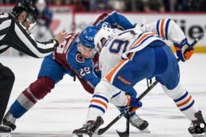 McDavid vs MacKinnon faceoff